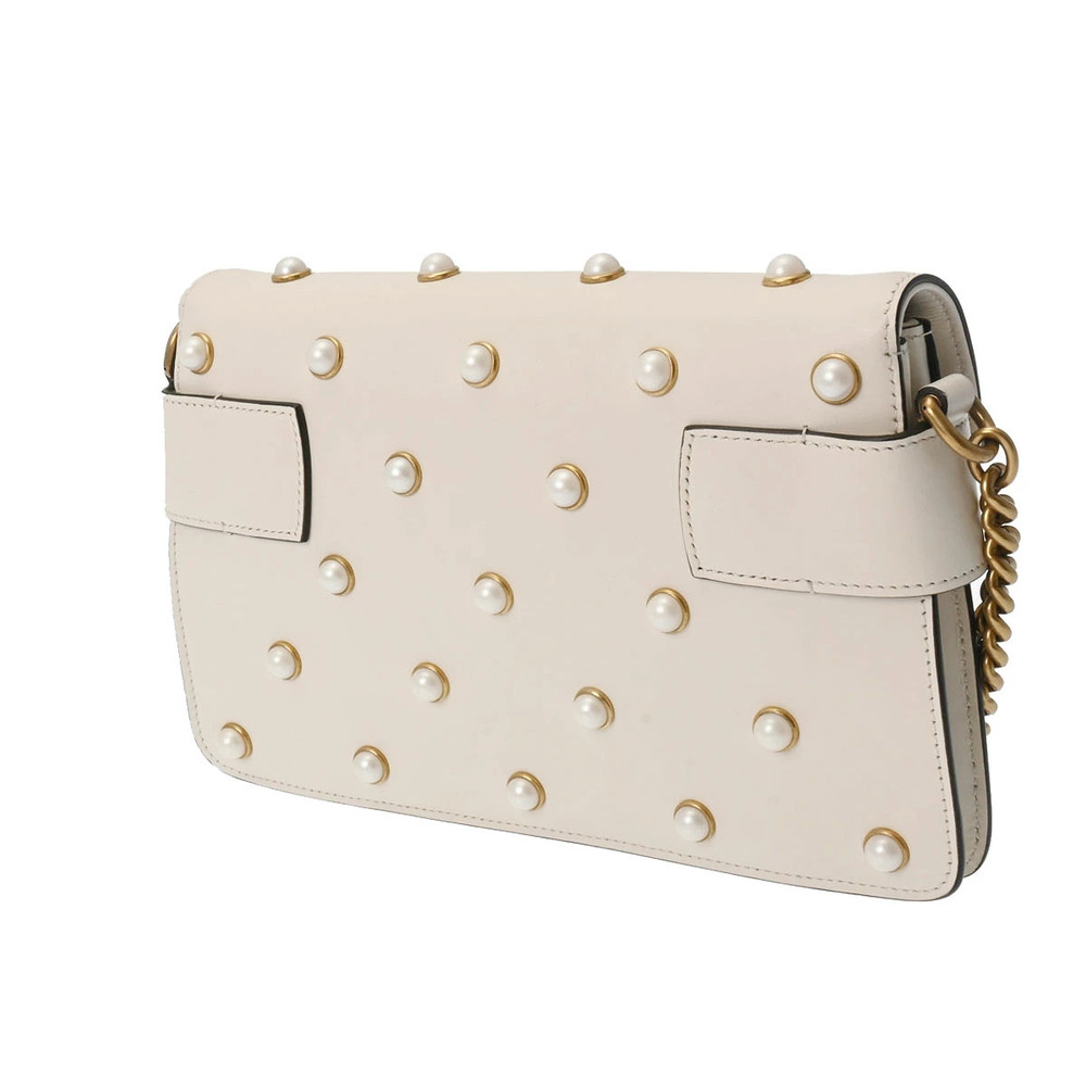 Gucci Broadway White Shoulder Leather Bag White